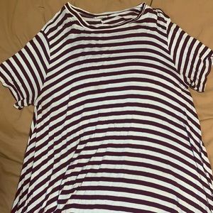 Striped t-shirt dress